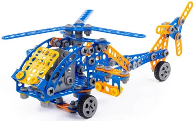 Produktbild von Polesie Konstruktionsset Helikopter, 232-tlg.mit Bauteilen Werkzeug u. Anleitung