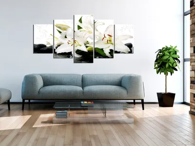 Zdjęcie produktu dla Obraz akustyczny Kwiaty Lilie 200x100 cm Obrazy Pianka akustyczna Wysokowydajny pochłaniacz dźwięku Izolacja akustyczna Płótno 5 szt Fototapeta Akustyka pomieszczenia Izolacja akustyczna b-A-0014-b-n