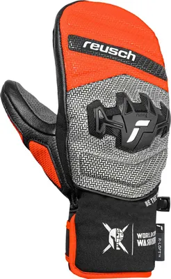 Obrázek produktu pro Reusch Worldcup Warrior GS Junior rukavice 7588 černá/stříbrná/fluorescenční červená 7