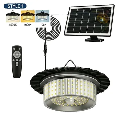 Produktbild von Solarlicht, 360° Bewegungssensor, wasserdichtes Design, Solar Pendelleuchte, 2PACK