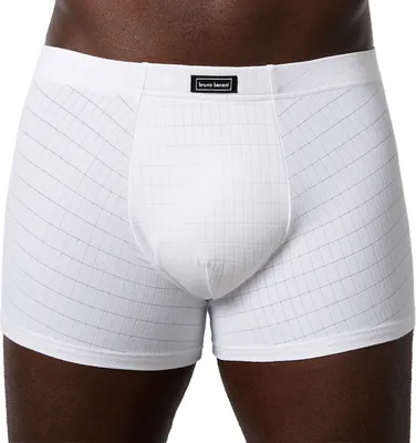 Produktbild von Bruno Banani 2er Pack Check Line 2.0 Retro Short / Pant Stoffummantelter Bund, Suspensorium mit Baumwolleinsatz, Atmungsaktiv, pflegeleicht und farbecht