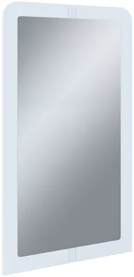 Image de Miroir mural en bois | Convient pour salle de bain ou couloir | Dimensions: H. 90 x W. 50 x D. 2 cm | Miroir mural avec étagère - Balia