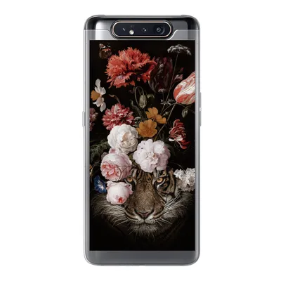 Produktbild von MuchoWow® Handyhülle Schutzhülle Hülle für Samsung Galaxy A80 Blumen - Jan Davidsz de Heem - Tiger - Gemälde - Stillleben - Alte Meister Silikon Softcase Handy Hülle - Schutzdeckel
