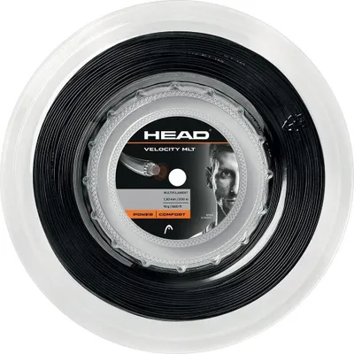Obrázok produktu pre HEAD Velocity MLT Rolle, Tenis, Monovlákno, Sedemhranný, 200 m, 1,25 mm, Čierna