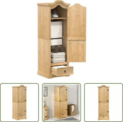 Immagine prodotto di The Living Store Armadio 55x52x170 cm in legno di pino massiccio