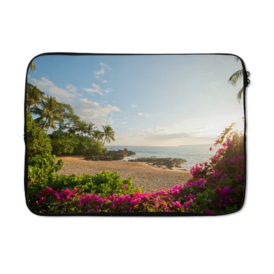 Produktbild von MuchoWow® Laptop Hülle 14 ZollStrand an der Küste Laptoptasche - Laptoptasche - Stoßsicher - Schutzhaube
