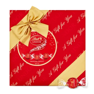 Immagine prodotto di Confezione regalo di praline LINDOR Cioccolato al latte, 287g