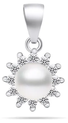 Produktbild von Charming pearl pendant with zircons PT88W