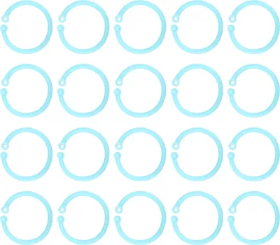 Produktbild von 20Pcs Buch Binder Ring Flexible Lose Blatt Schnalle 30mm Papier Einzelnen