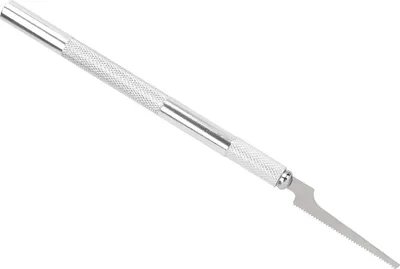 Zdjęcie produktu dla Mini piła ręczna z 2 różnymi ostrzami ze stopu aluminium i stali Mini piła ręczna do majsterkowania przy obróbce drewna