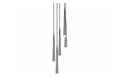 Zdjęcie produktu dla Wisząca lampa pokojowa Stylo metalowy zwis 5-punktowy chrom