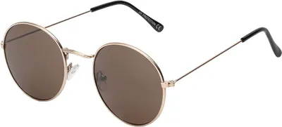 Produktbild von Damen Herren Sonnenbrille Rund Form Designer 80er Modern Urlaub Strand 30567 Braun