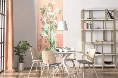Immagine prodotto di Carta da parati Komar in tessuto non tessuto "Printemps" - Dimensioni: 100 x 280 cm (larghezza x altezza) - 2 pannelli