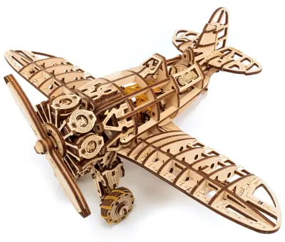 Image de Kit de construction d'avion en bois 3D pour adultes et adolescents