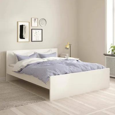 Image de Kaitak - Lit Double, Blanc, Dimensions Matelas 160x200 cm