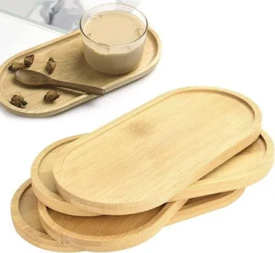 Obrázek produktu pro Famanu Bamboe, oválná podnos, malá, přírodní barvy