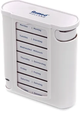 Produktbild von Romed Wochendispenser 7 Tage Tablettenbox Pillenbox weiß (1 Stück)