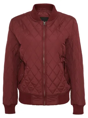 Produktbild von Urban Classics - Jacke Gesteppt für Damen TN101 (XS) (Burgunderrot)