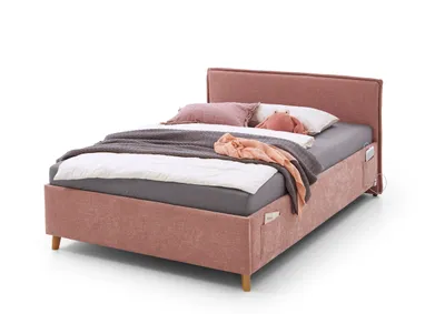 Produktbild von Einzelbett Ollie | 120 x 200 cm | Rosa Design