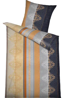Produktbild von Bettwäsche Seersucker Doppelpack 2x ca. 135x200 cm + 2x ca. 80x80 cm 4 teilig samtweiche Microfaser mit Reißverschluss Design: Elric