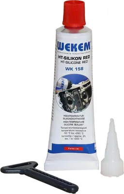 Obrázek produktu pro WEKEM WK 158 Vysokoteplotní silikonová červená tuba 80 ml