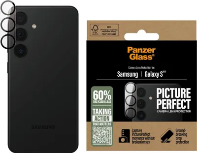 Produktbild von PanzerGlass ® PicturePerfect Kameraschutz Samsung Galaxy S25, Samsung, Samsung - Galaxy S25, Trockene Anwendung, Kratzresistent, Schockresistent, Transparent, 1 Stück(e)