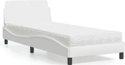 Obrázok produktu pre vidaXL Posteľ s matracom "Dover" biela 80x200 cm Imitácia kože