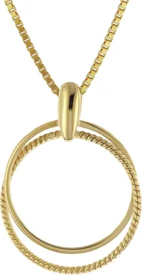 trendor 41216 Anhänger für Damen Gold 333/8K an vergoldeter Silberkette 1