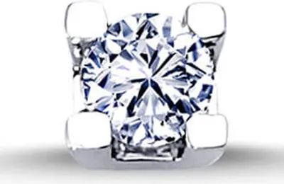 Produktbild von 0,08 Carat Herren Diamant Solitär EinStein Ohrringe 14 Karat Weißgold