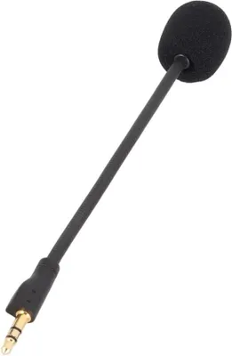 Obrázok produktu pre Flexibilný, odnímateľný mikrofón pre Logitech G PRO a G PRO X - herný mikrofón s potlačením šumu - otočný, pozlátený 3,5 mm jack konektor