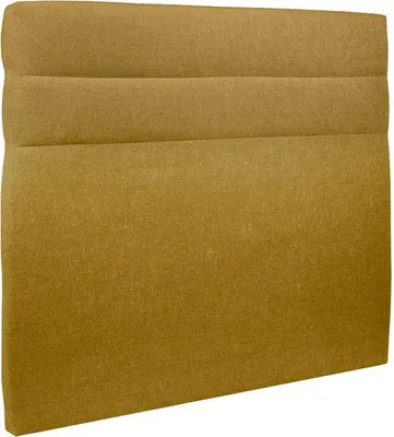 Productafbeelding van Hoofdeinde, model Linien – Gele stof, 200 cm