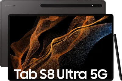 Produktbild von Samsung Galaxy Tab S8 Ultra SM-X906B, 37,1 cm (14.6"), 2960 x 1848 Pixel, 256 GB, 12 GB, 728 g, Grau