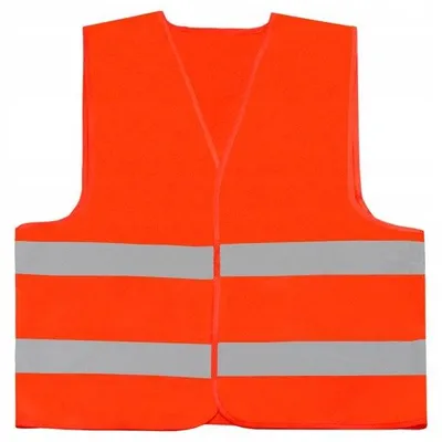 Obrázok produktu pre Bezpečnostná reflexná vesta Procera, unisex, oranžová, veľkosť 3XL, vysoká viditeľnosť