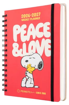 Produktbild von Grupo Erik Peanuts Snoopy Hausaufgabenheft 2026 2027 Kalender Schulplaner
