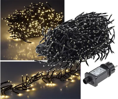 Produktbild von LED Büschel-Lichterkette "CT-BLK060" 6mwarmweiß, 8 Effekte, IP44, 600 LEDs