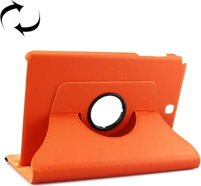 Produktbild von Tablet Tasche für Samsung Galaxy Tab A 9.7 Leder Schutzhülle Case Cover 360° Orange