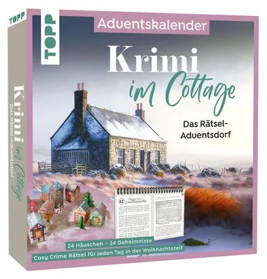 Produktbild von Krimi im Cottage - Das Rätsel-Weihnachtsdorf - Adventskalender