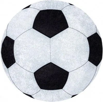 Image de Tapis rond pour enfants Junior 51553.802 Football, 160 x 160 cm (diamètre)