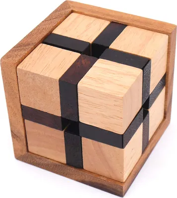 Produktbild von Octagon - anspruchsvolles 3D Puzzle mit 8 Holzwürfeln