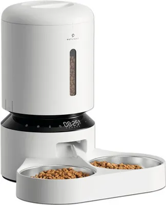 Obrázok produktu pre Petlibro Granary Dual Feeder 5l, Automatické kŕmidlo, Biela, Mačka, 5 L, LED, AC