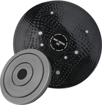 Produktbild von Drehtrainer mit Magnetmassage, Rotations-Twister mit Noppenoberfläche, Bauch Beine Po Training, Balance Board für Zuhause