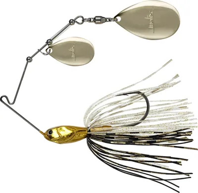 Imagen del producto de MOLIX Muscle Ant Spinnerbait, 1/2 oz, doble aleta Indiana, señuelo de alambre, color dorado "Shiner", modelo MO-MA12DI-35