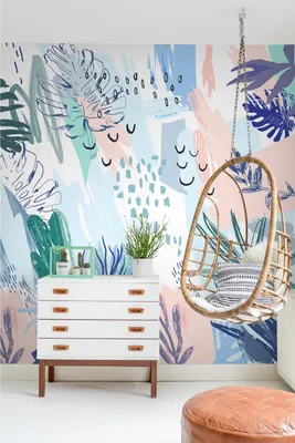 Produktbild von Coloray Fototapete 208x146 cm Latextapete Magicstick - Pastelabstract Design.