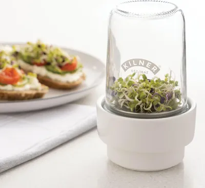 Produktbild von KILNER Aufbewahrungsglas für Sprossen, 0,5 Liter 111336 5010853283449