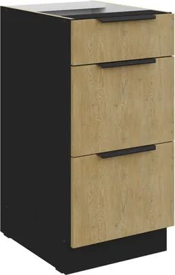 Produktbild von Unterschrank Cremona schwarz 40 D 3S BB
