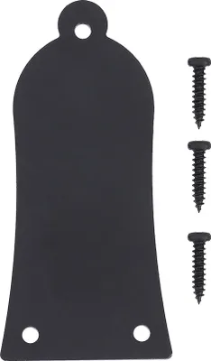 Imagen del producto de Cubierta metálica para varilla del mástil con 3 agujeros, con tornillos, repuesto para guitarra o bajo ()
