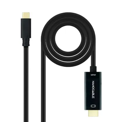 Produktbild von Nanocable 10.15.5133, 3 m, USB Typ-C, HDMI Typ A (Standard), Männlich, Männlich, Gerade