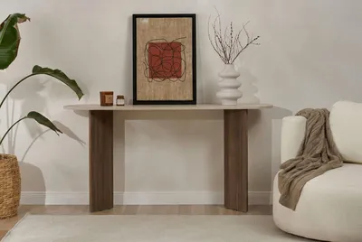 Produktbild von Skye Decor, Hochwertiger Beistelltisch (3 Teile) - Saphir-Eiche, 48 x 43 x 43