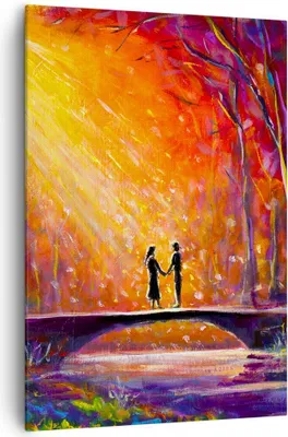 Produktbild von Bild auf Leinwand - Leinwandbild - Einteilig - Wald Baum Natur - 70x100cm - Wand Bild - Wanddeko - Wandbilder - Leinwanddruck - Kunstdruck - Wanddekoration - Leinwand bilder - Wandbild - PA70x100-3965