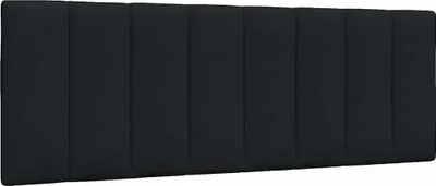 Image de Coussin de tête de lit Hanko noir 140 cm tissu